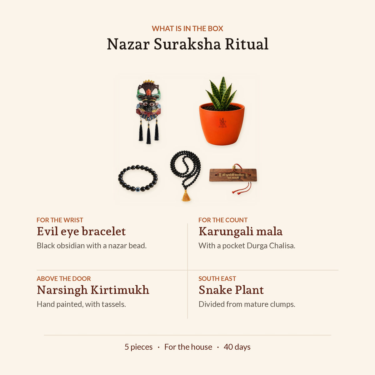 Nazar Suraksha Ritual, what is in the box