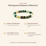 Numero Bracelet: Ruling Number 5 (Mercury), how it is worn