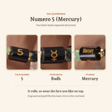 Numero Bracelet: Ruling Number 5 (Mercury), centrepiece
