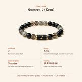 Numero Bracelet: Ruling Number 7 (Ketu), stone guide