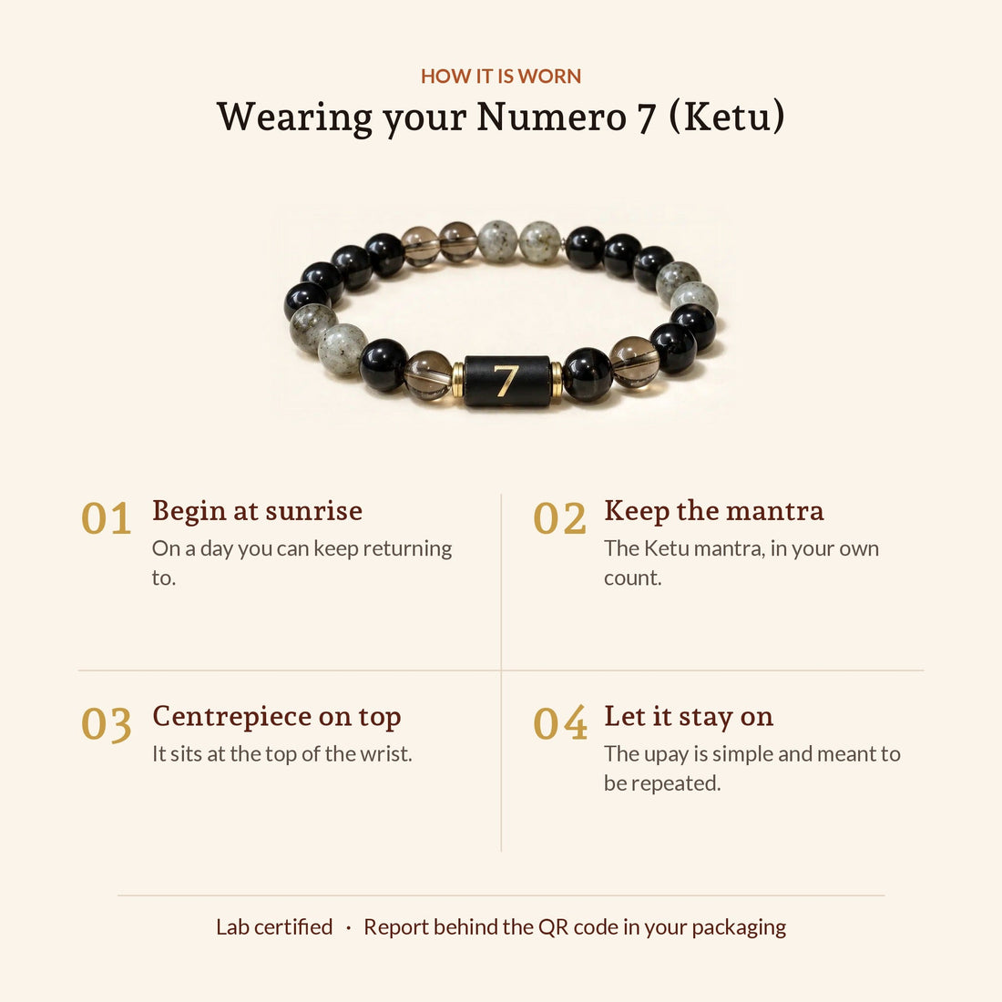 Numero Bracelet: Ruling Number 7 (Ketu), how it is worn