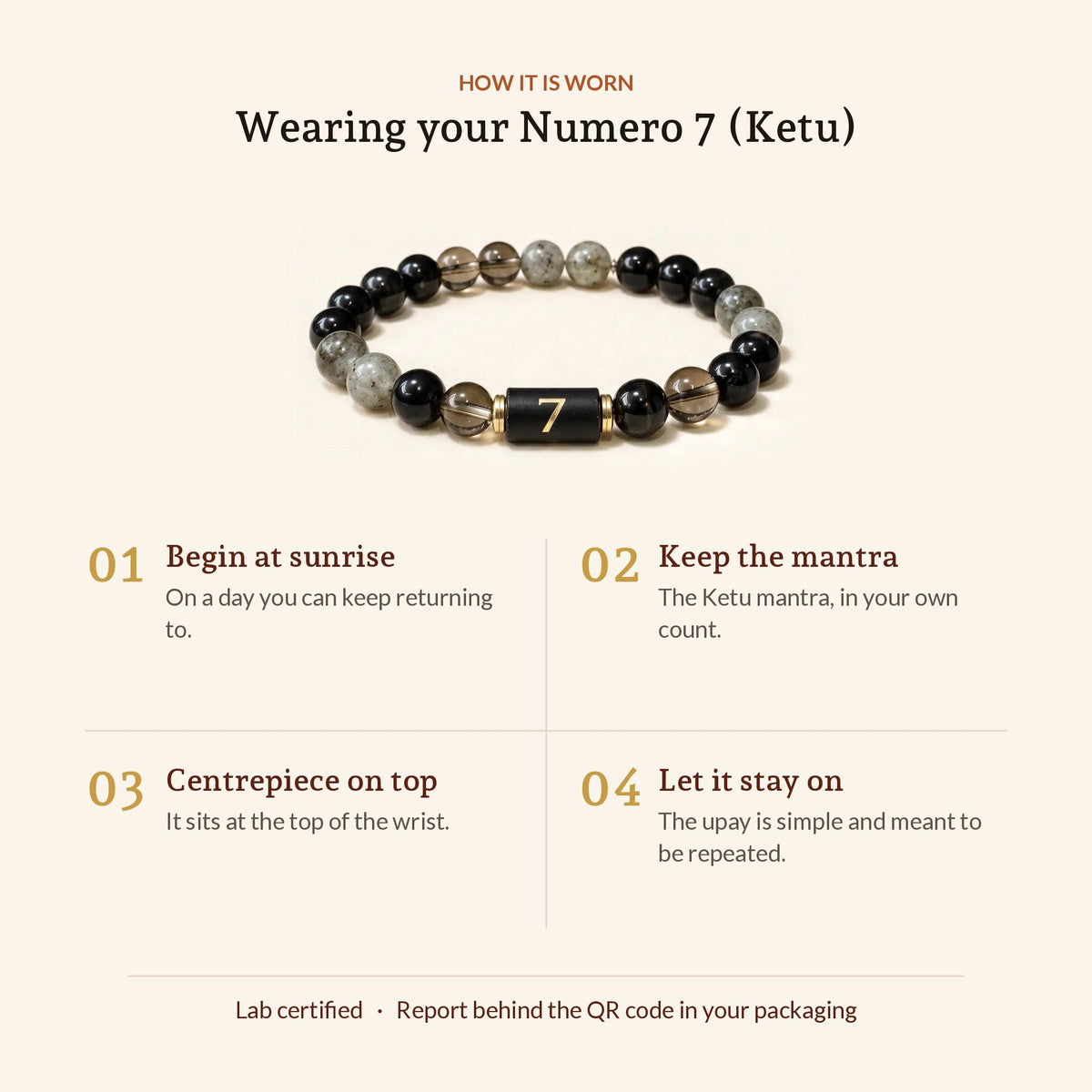 Numero Bracelet: Ruling Number 7 (Ketu), how it is worn