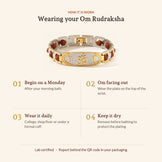 Om Rudraksha Bracelet, how it is worn