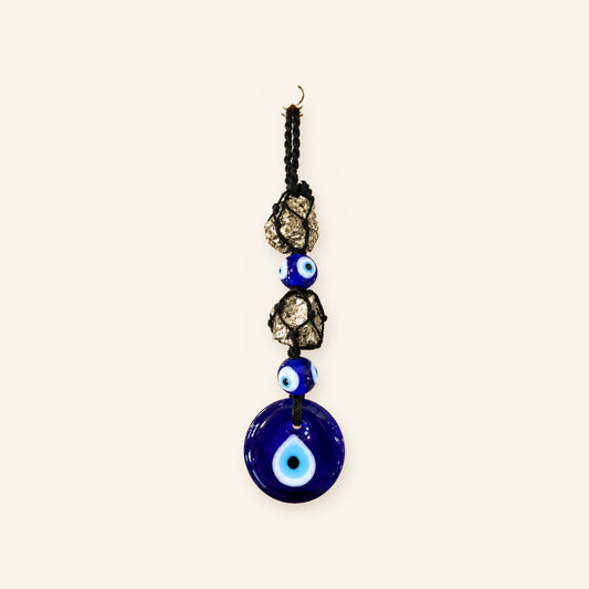 Pyrite Evil Eye Hanging: Nazar Battu