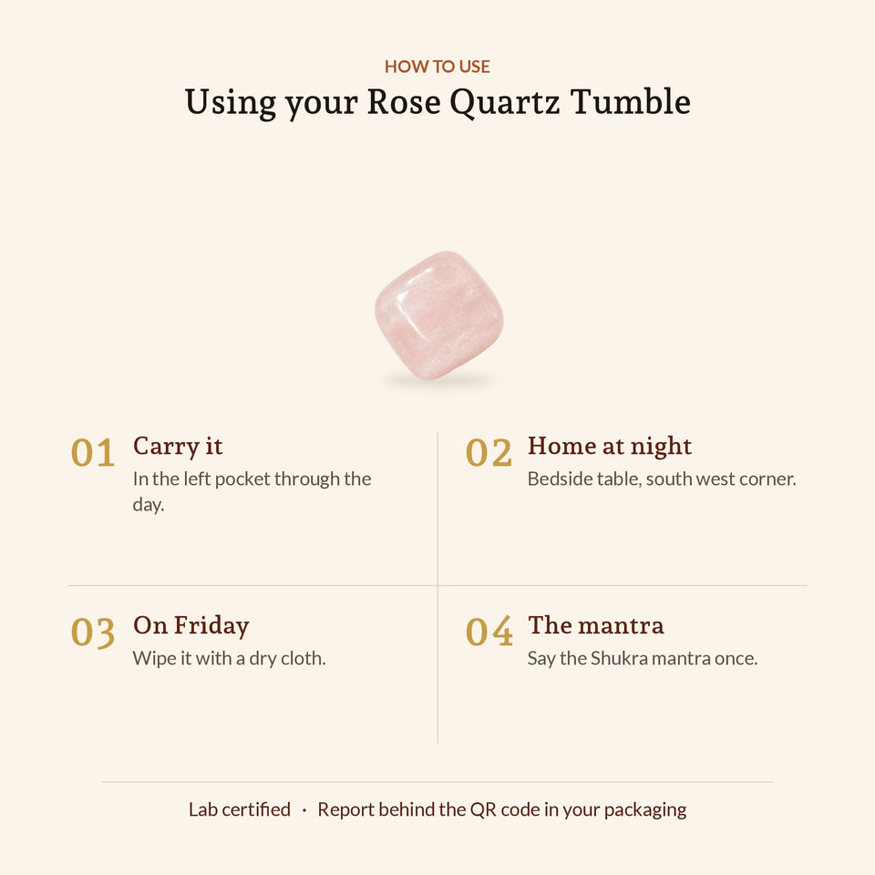 Rose Quartz Love Attraction Tumble - How to Use