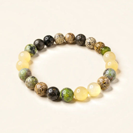 Ruling Number 3 Crystal Bracelet (Numerology, 8mm)