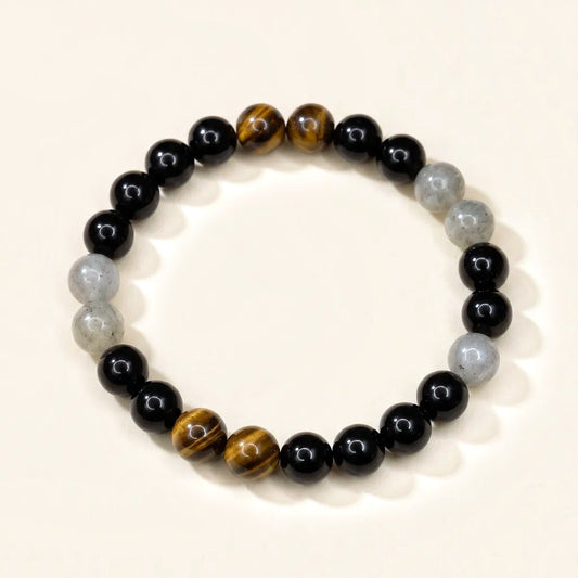 Ruling Number 4 Crystal Bracelet (Numerology, 8mm)