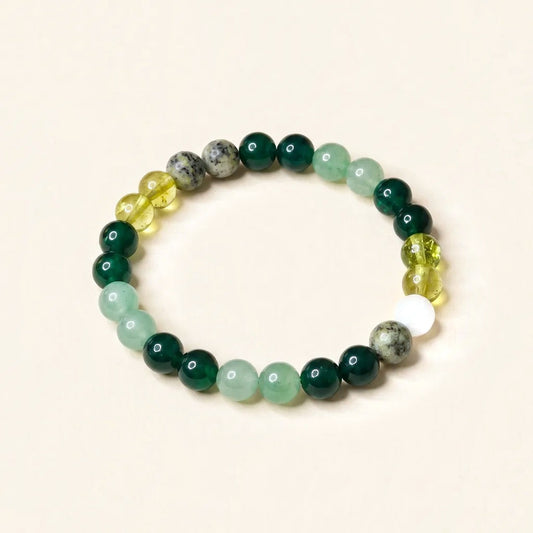 Ruling Number 5 Crystal Bracelet (Numerology, 8mm)