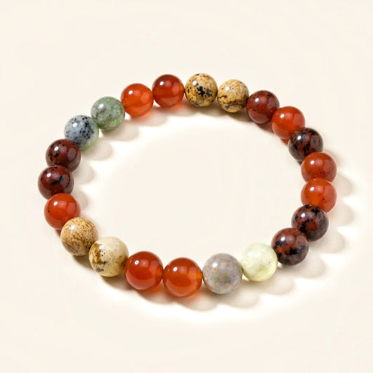 Ruling Number 9 Crystal Bracelet (Numerology, 8mm)