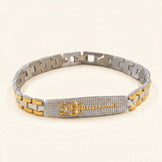 Shiva's Trishul 24K Gold Plated Dual Tone Bracelet