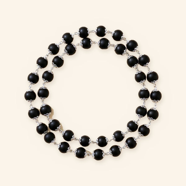 Silver Karungali Mala