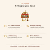 Tirupati Balaji Door Hanging with Bells - Care and Setup