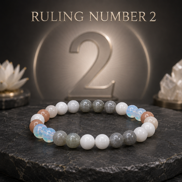 Ruling Number 2 | Crystal Bracelet | Numerology Bracelet - 8mm - 1