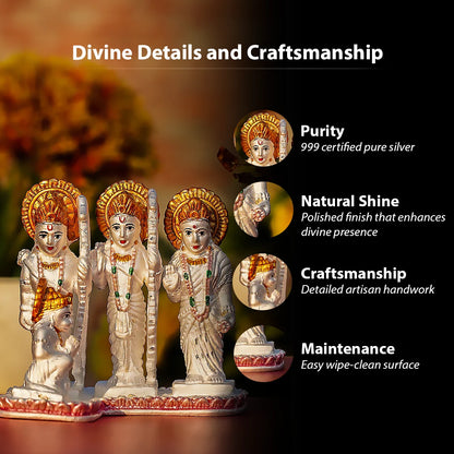 Ram Parivaar Idol Set – 999 Pure Silver