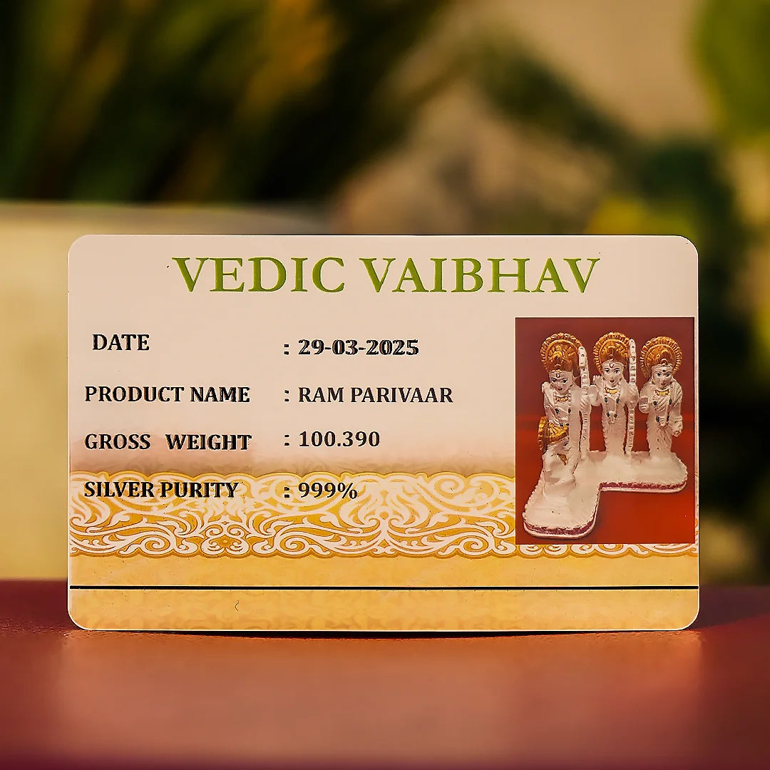 Ram Parivaar Idol Set – 999 Pure Silver