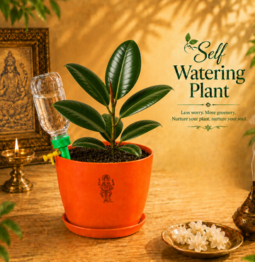 Rubber Plant — Ganesha's Ficus रबड़ प्लांट (Ficus elastica) - 5