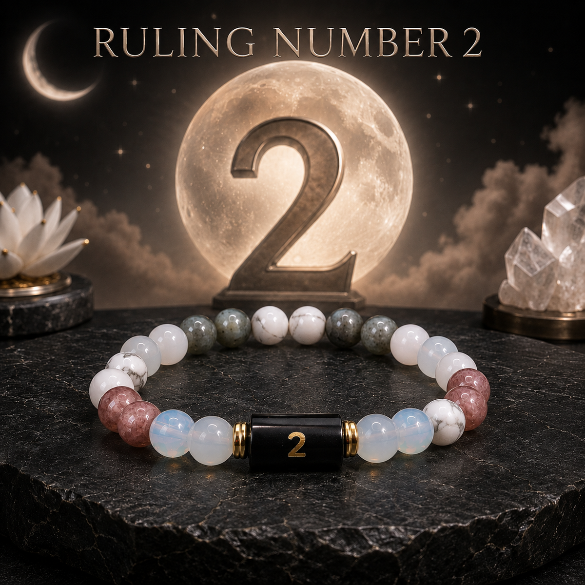 Numero Bracelet – Ruling Number 2 (Moon)