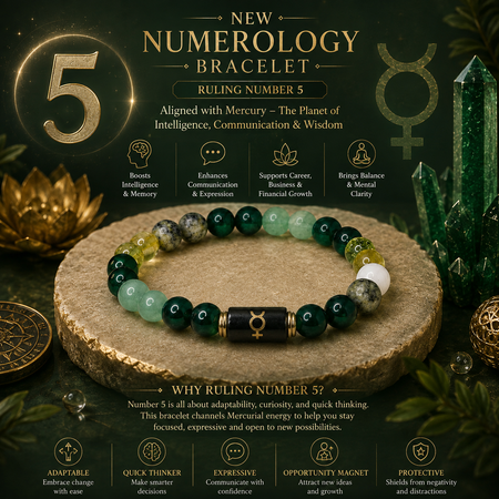 Numero Bracelet – Ruling Number 5 (Mercury) - 3