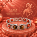 Silver Aries Zodiac Bracelet