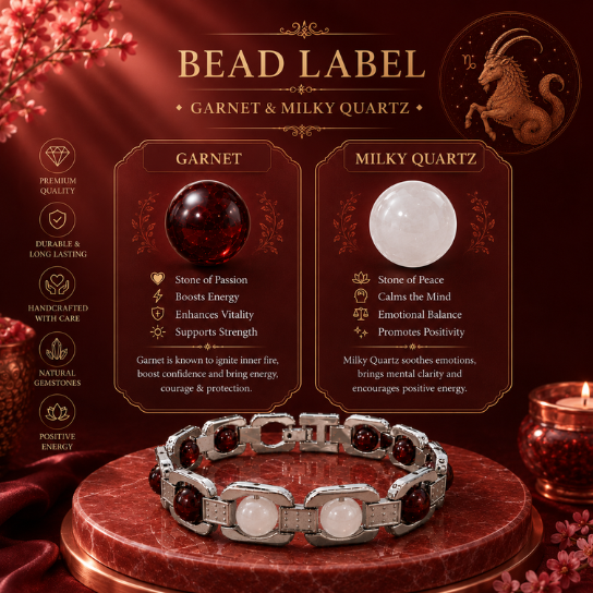 Silver Capricorn Zodiac Bracelet
