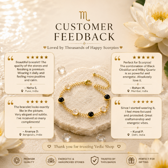 Scorpio Zodiac Gold Bracelet for Women