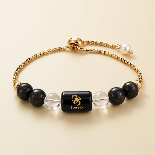 Scorpio Zodiac Slider Bracelet for Women