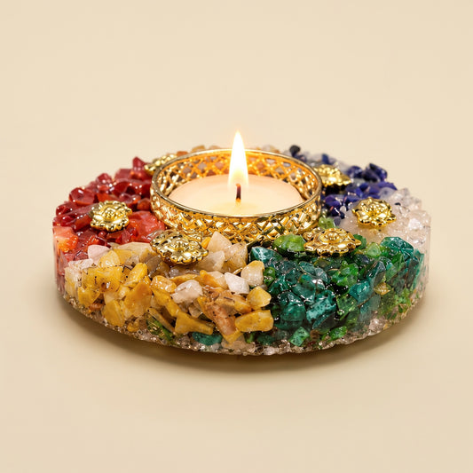 Seven Chakra Diya (9 cm)