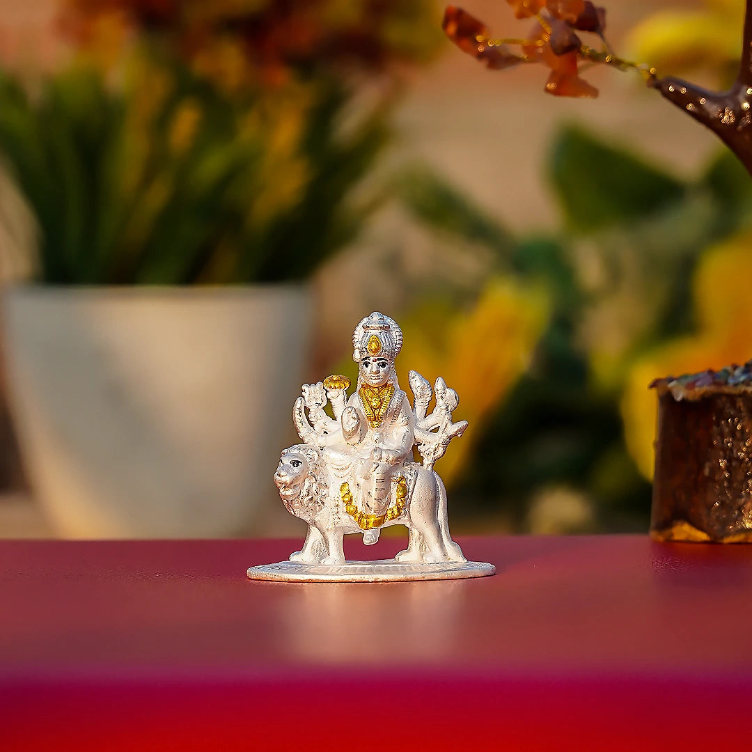 Maa Sherawali Pure Silver Idol