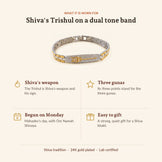 Shiva's Trishul 24K Gold Plated Dual Tone Bracelet, what it is worn for