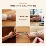 Shiva's Trishul 24K Gold Plated Dual Tone Bracelet, worn across India