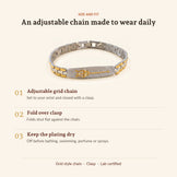 Shiva's Trishul 24K Gold Plated Dual Tone Bracelet, size and fit