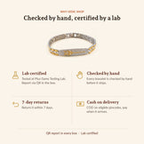 Shiva's Trishul 24K Gold Plated Dual Tone Bracelet, why Vedic Shop