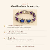 Silver Aquarius Zodiac Bracelet, size and fit