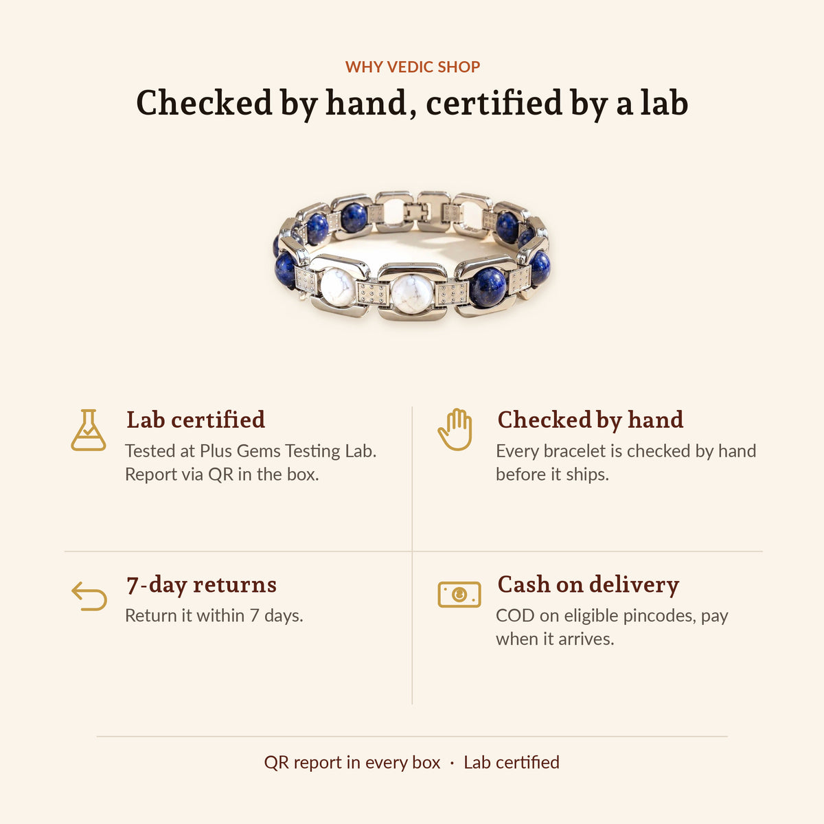 Silver Tone Libra Bracelet, why Vedic Shop