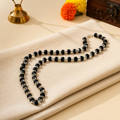 Silver Karungali Mala