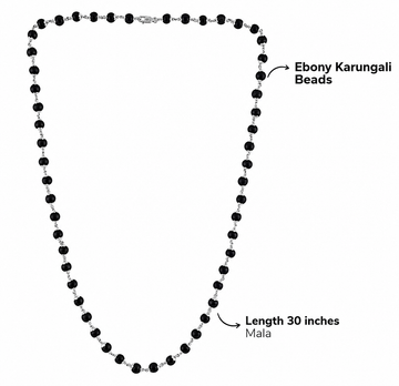 Silver Karungali Mala - 4
