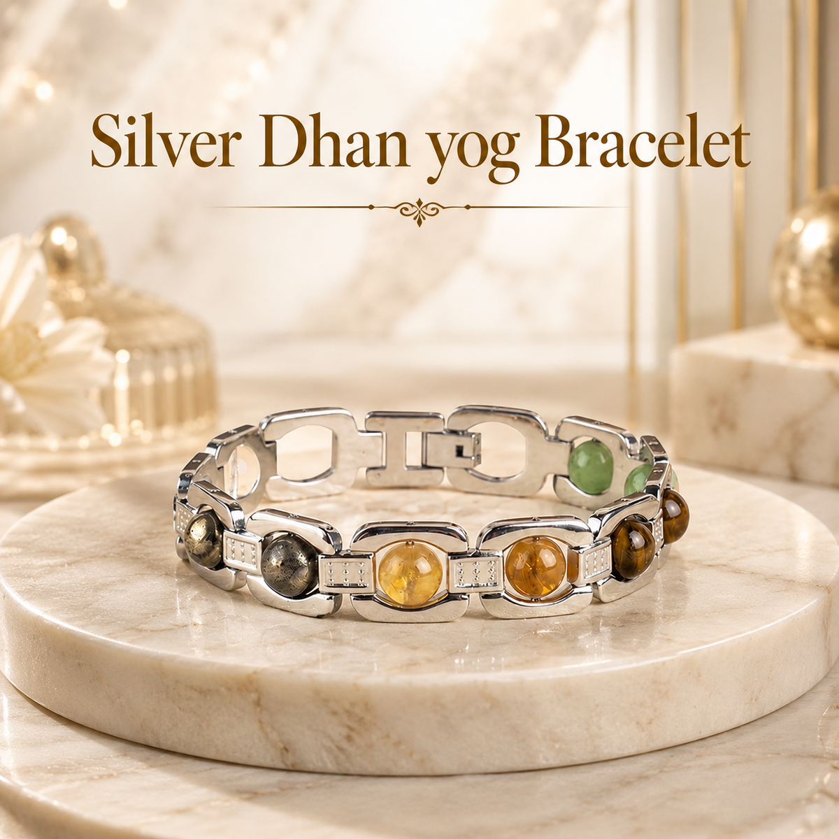 Silver Dhan Yog Bracelet