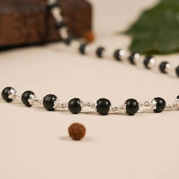 Silver Karungali Mala