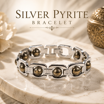 Silver Pyrite Bracelet - 1