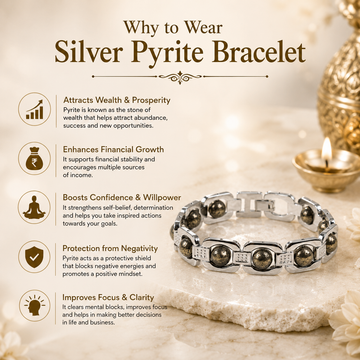 Silver Pyrite Bracelet - 2
