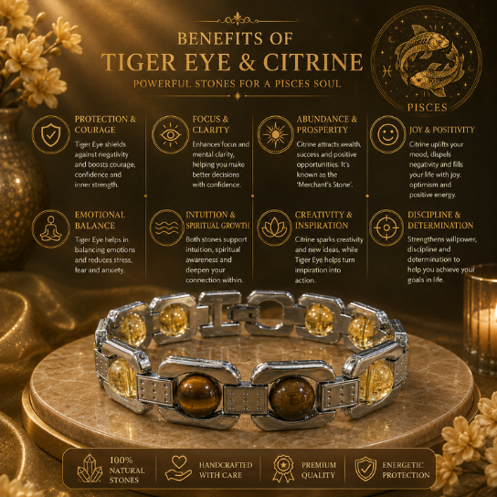 Silver Pisces Zodiac Bracelet
