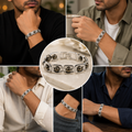 Silver Pyrite Bracelet