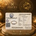 Silver Pisces Zodiac Bracelet
