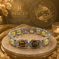 Silver Pisces Zodiac Bracelet