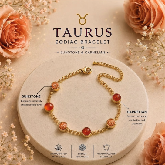 Taurus Zodiac Bracelet for Women