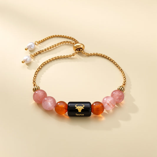 Taurus Zodiac Slider Bracelet for Women