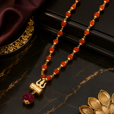 Mahadev Rudraksha Trishul Pendant