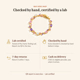 Tulip Flower Bracelet (Pink and Purple), why Vedic Shop