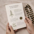 Tulsi Black Golden Cap Mala Jaap Mala for Pooja