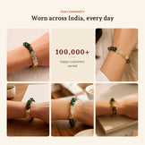 Women Dhan Yog Stone Bracelet, worn across India